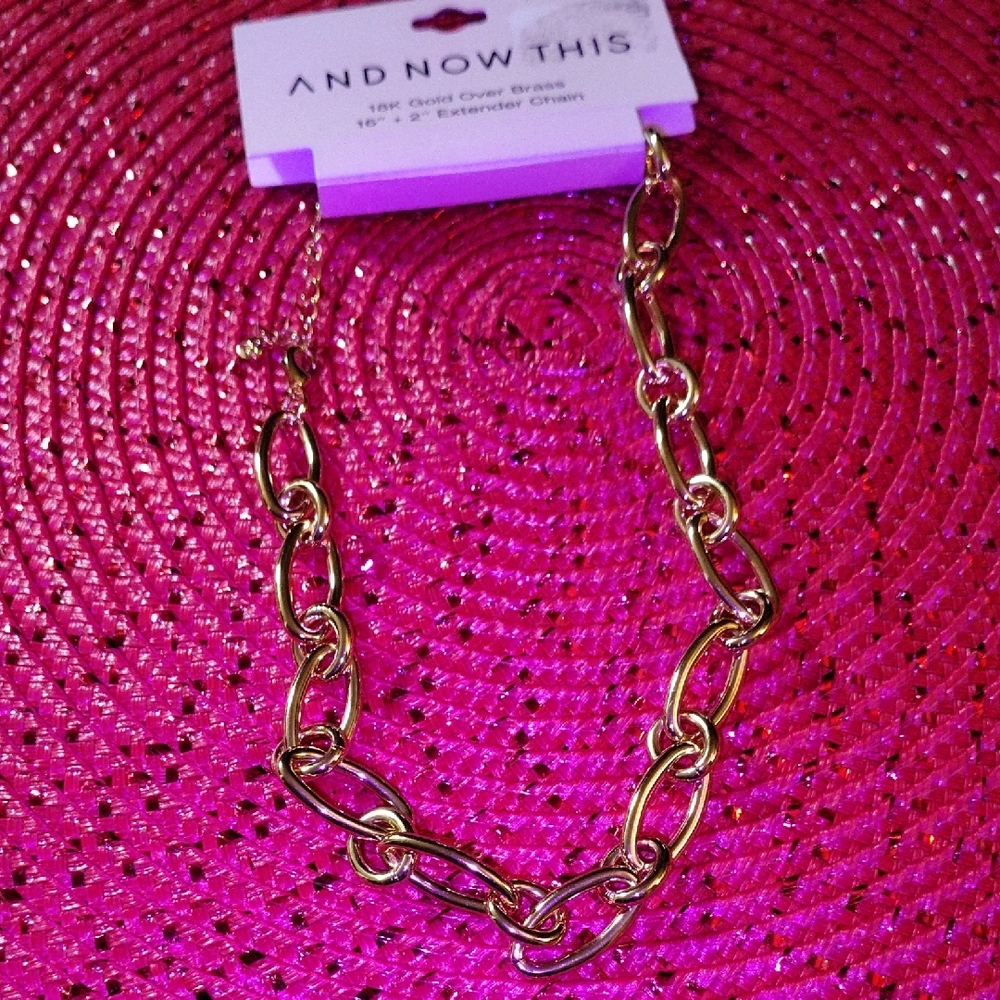 Gold Tone Chain Necklace